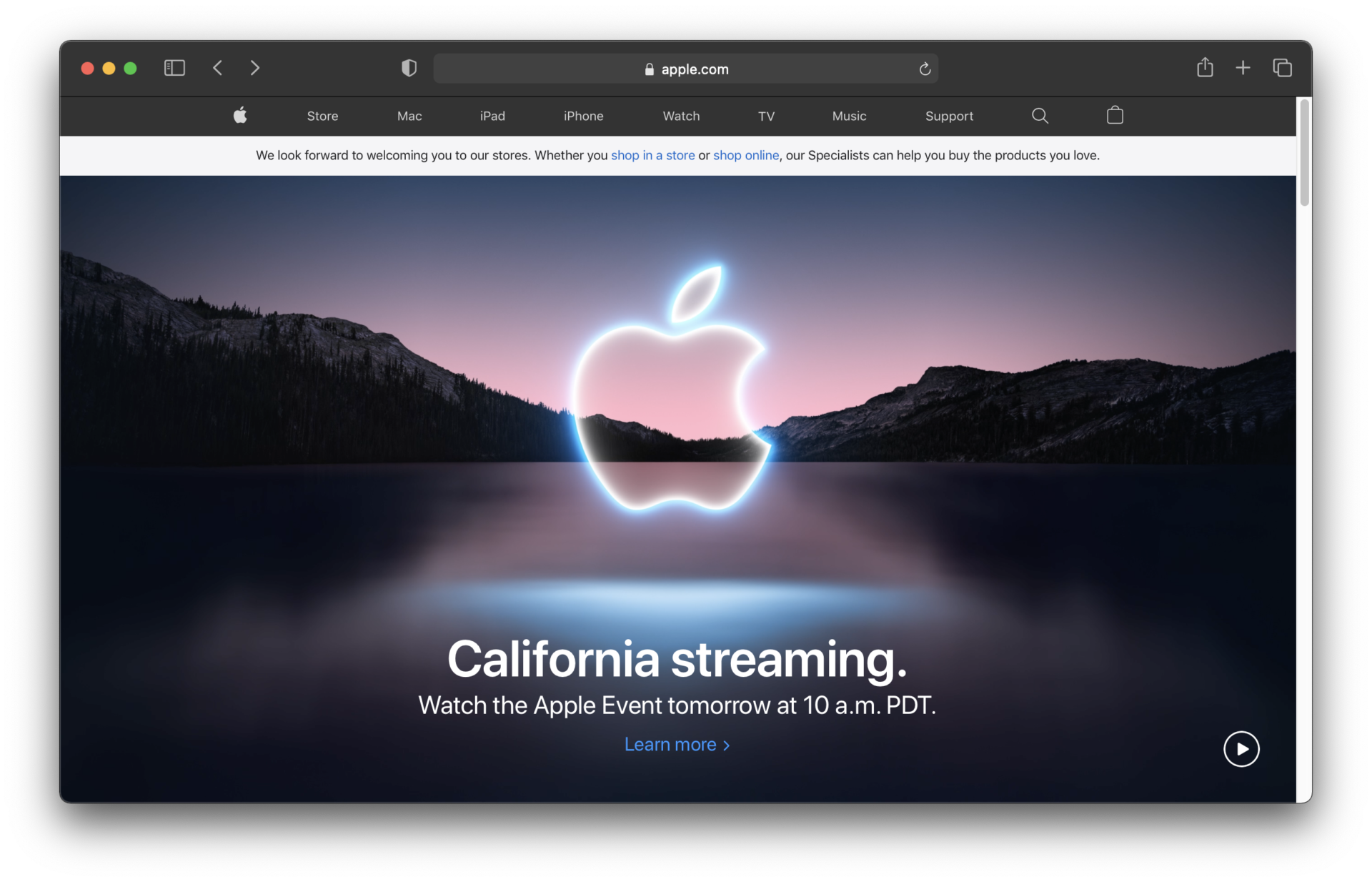 Apple Event California streaming